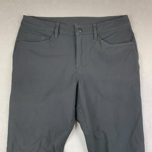 Lululemon Mens 31 Black Chino ABC Pant Slim Warpstreme Tapered Stretch 31x30 - Picture 2 of 11